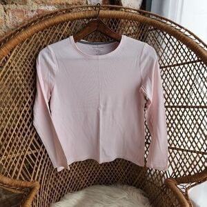 Croft & Barrow Baby Pink Long Sleeve tee